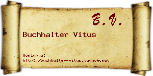 Buchhalter Vitus névjegykártya